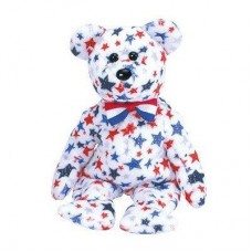 ty beanie babies - red, white &amp; blue the bear   